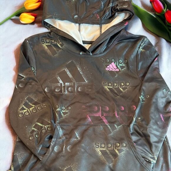 Adidas Girl’s Hoodie Size Medium (10/12) - Picture 4 of 4